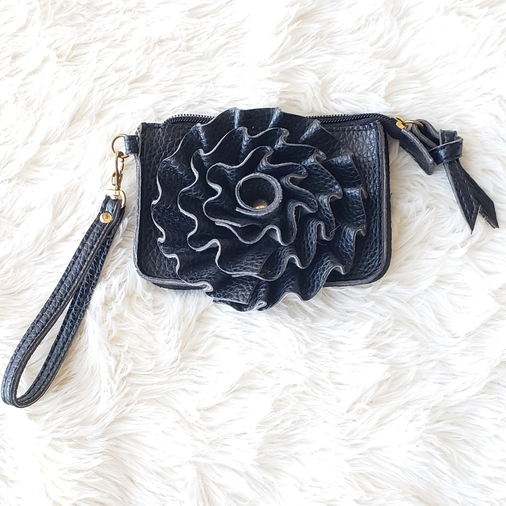 Jazzd small clutch wristlet black
